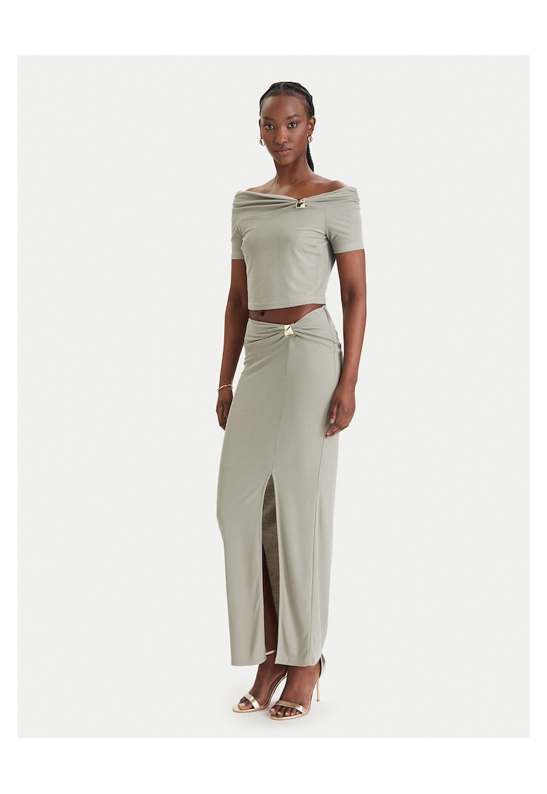 Bluza dama - kaki - 73% modal - 27% poliester