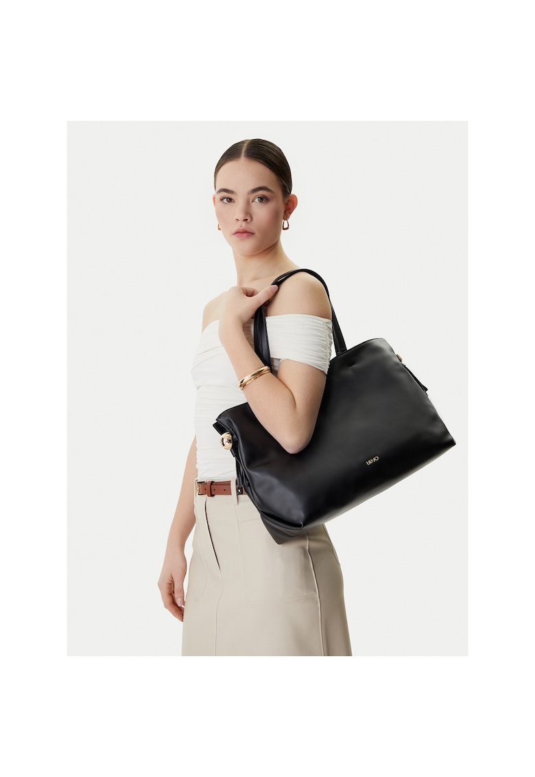 Geanta dama - piele ecologica - negru - One Size INTL