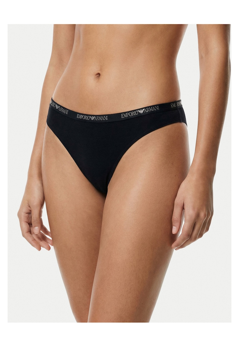 Set chiloti brazilieni pentru femei - alb - vascoza - Negru