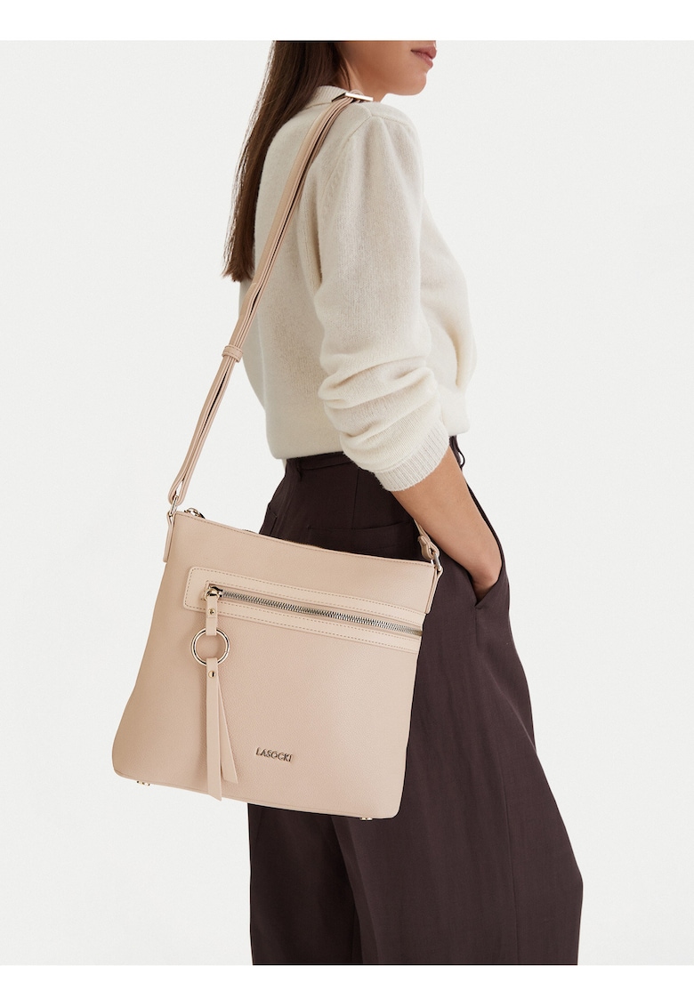 Geanta crossbody - bej - One Size INTL