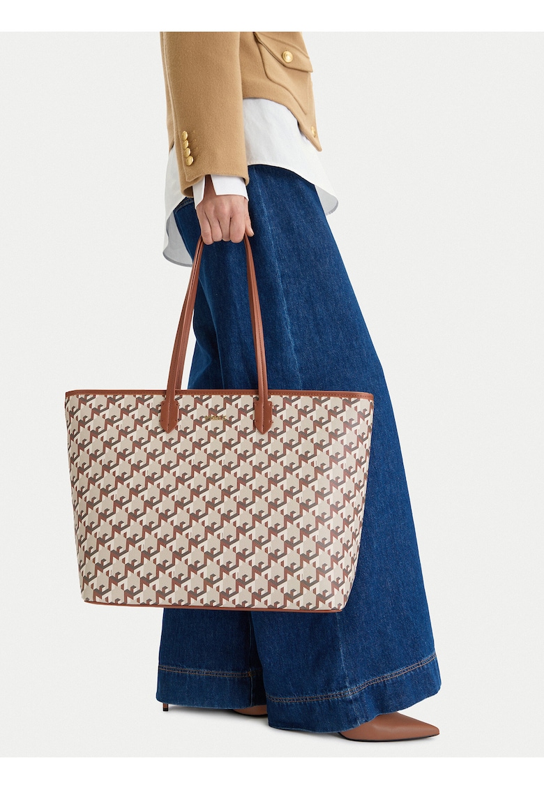 Geanta shopper - maro - tesatura