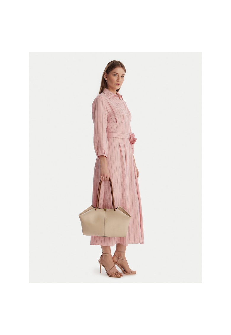 Geanta dama - piele naturala - bej - One Size INTL