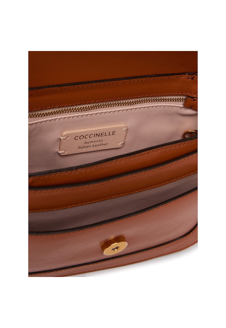 Geanta dama - piele naturala - maro - One Size INTL - set cu sac de protectie