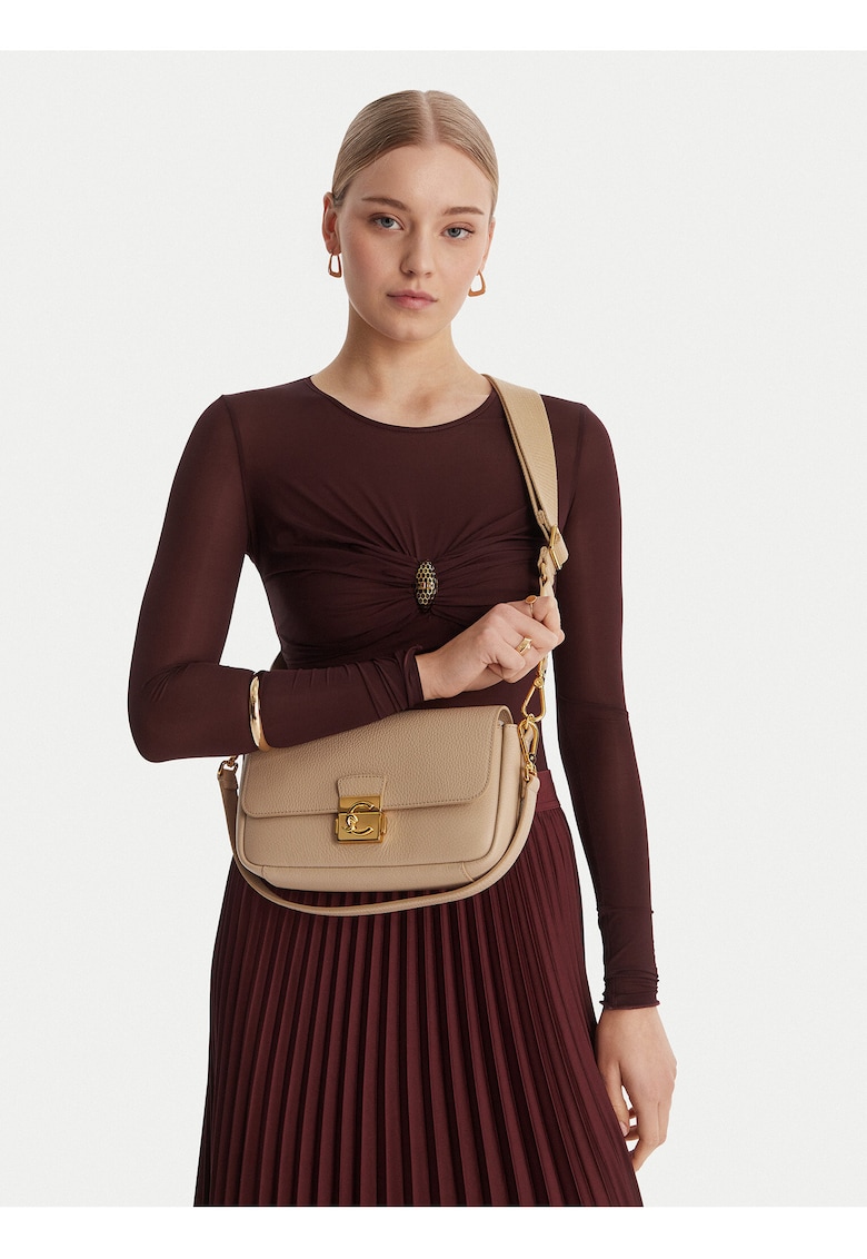Geanta dama - piele naturala - bej - One Size INTL