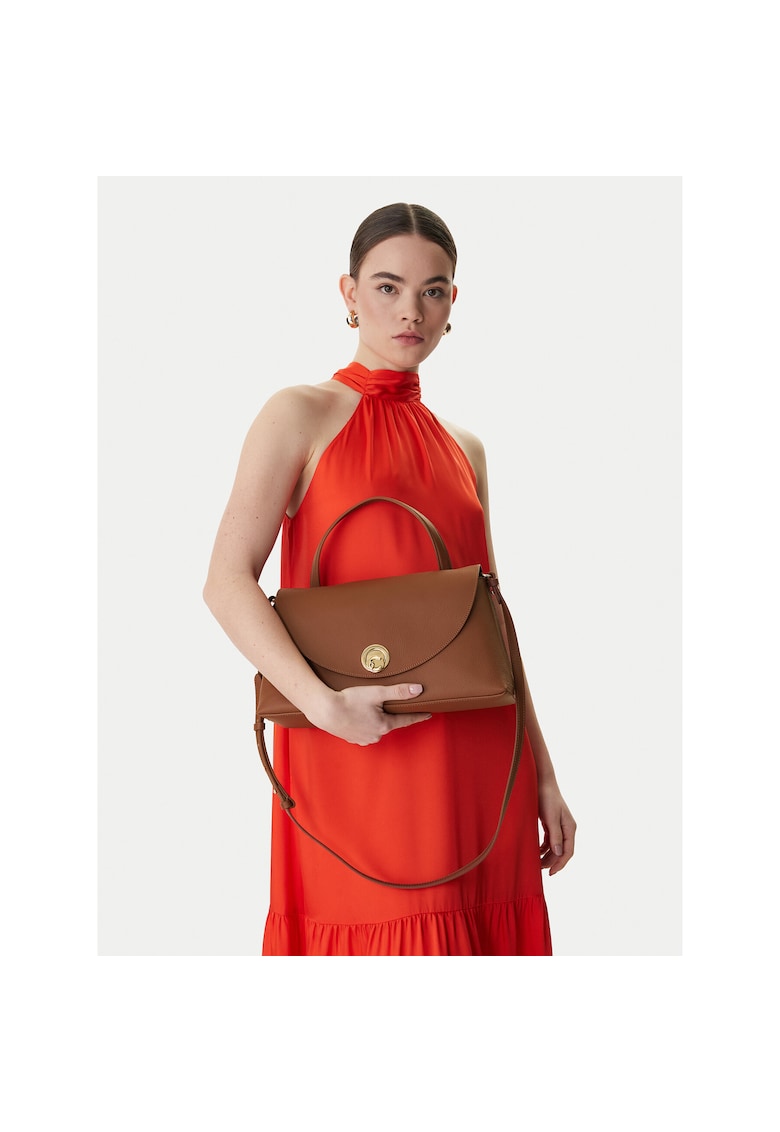 Geanta dama - piele naturala - maro - One Size INTL