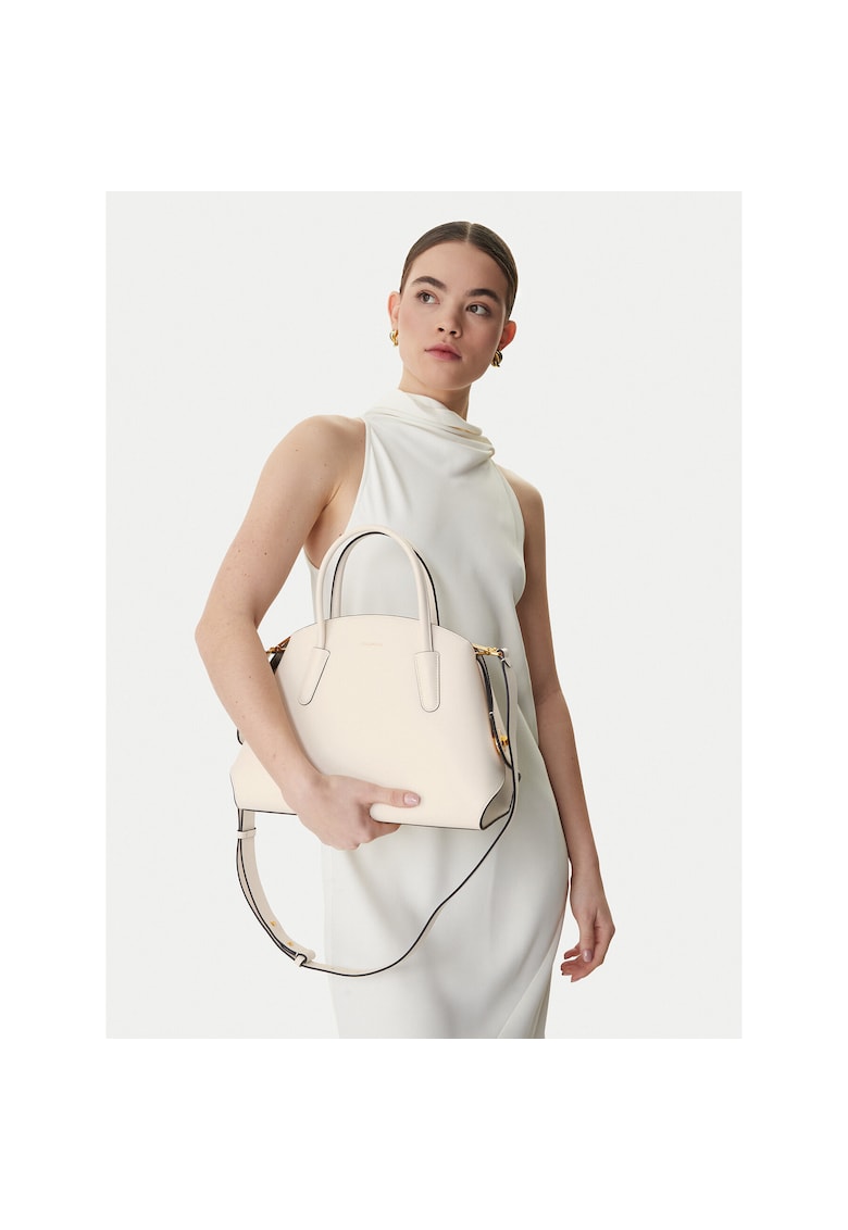 Geanta dama - piele naturala - bej - One Size INTL