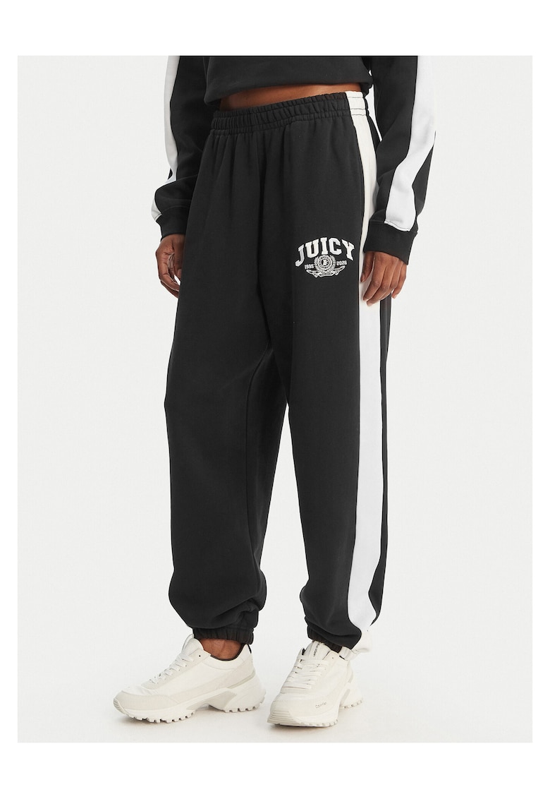 Pantaloni de trening dama - negru - bumbac/poliester