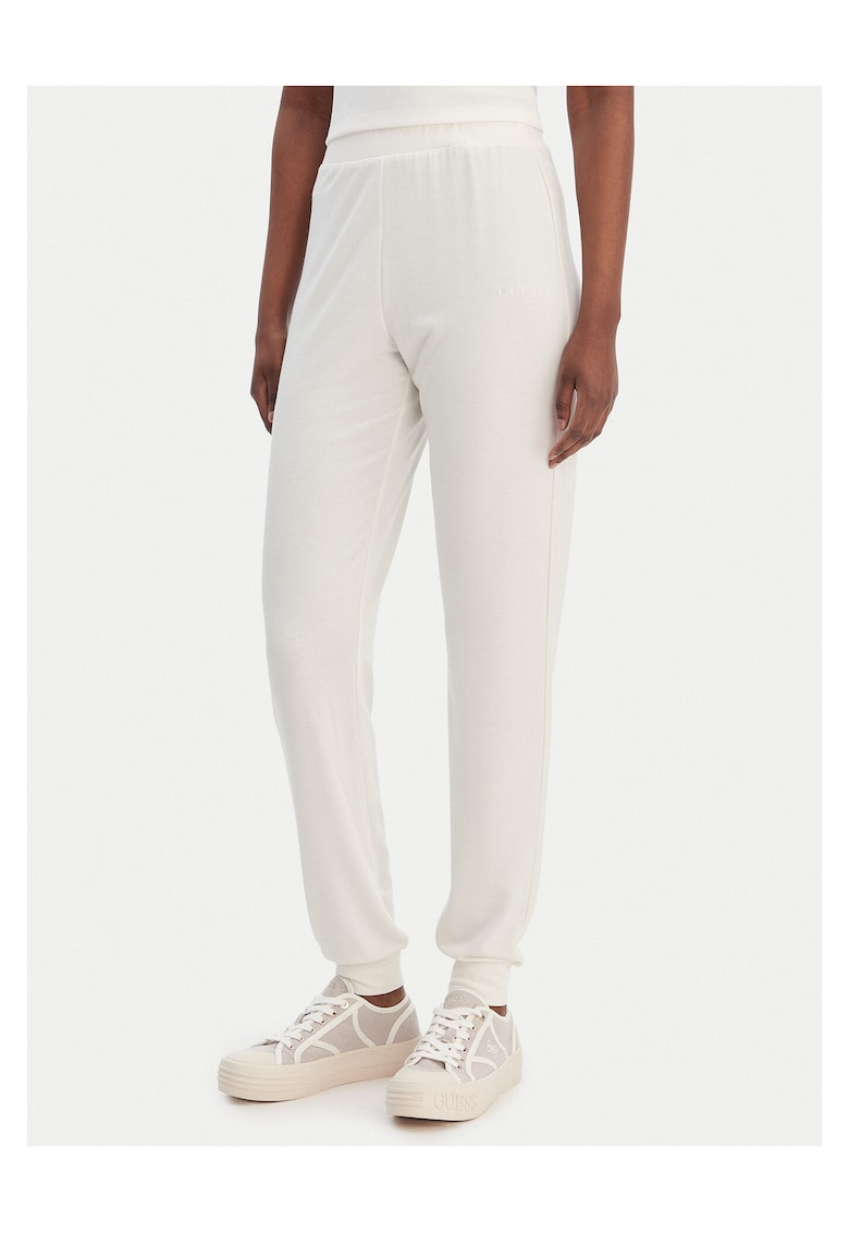 Pantaloni dama - poliester - ecru