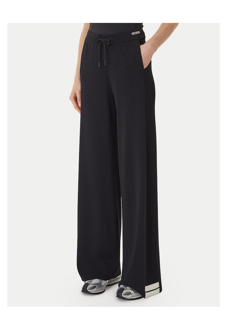 Pantaloni dama tricotati viscoza - Negru