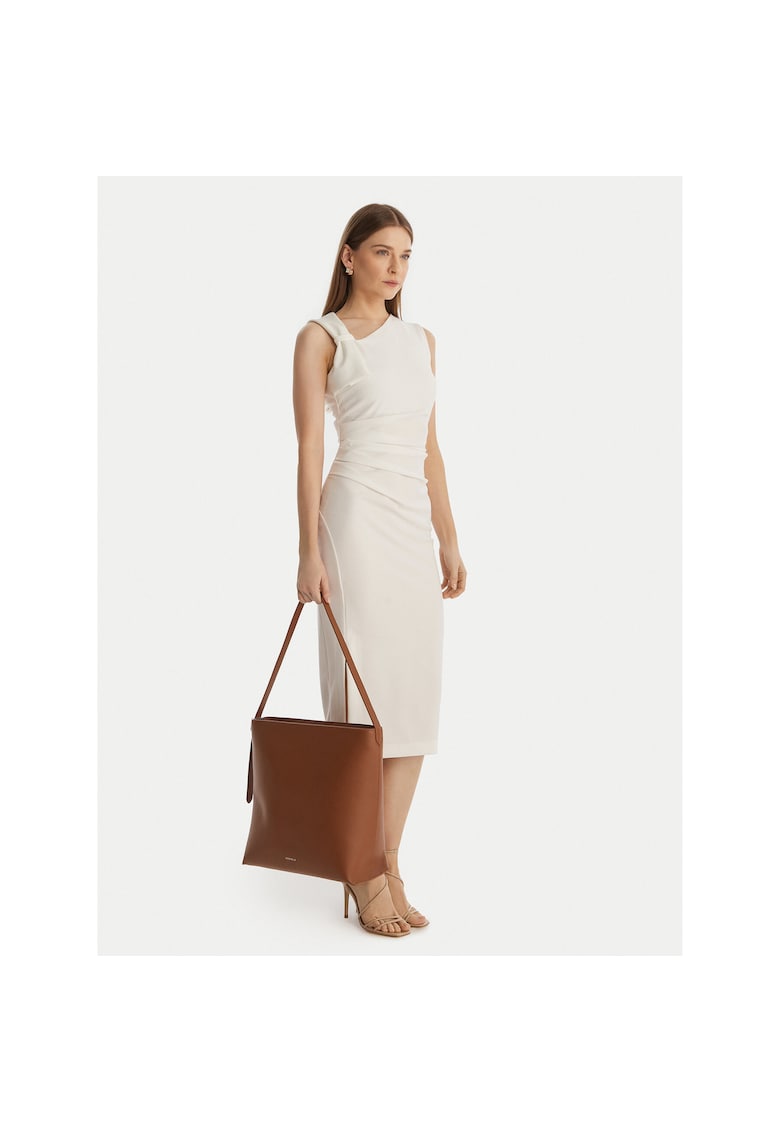 Geanta dama - piele naturala - maro - One Size INTL