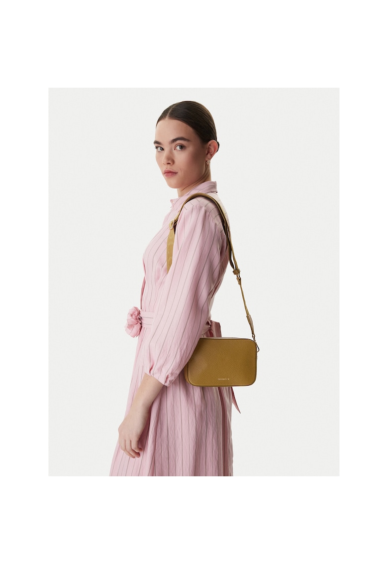 Geanta dama - piele naturala - verde - One Size INTL