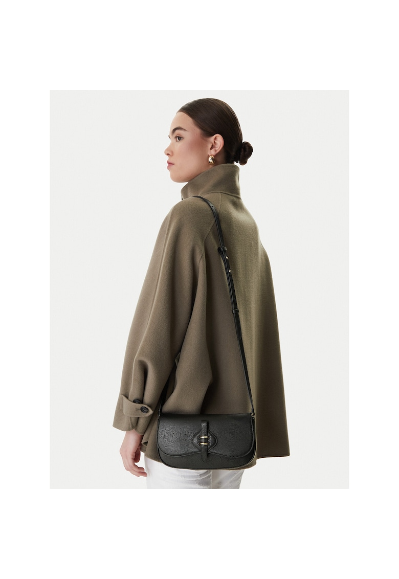 Geanta dama - piele naturala - negru - One Size INTL