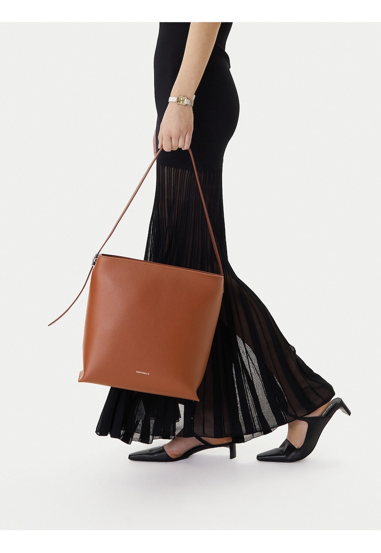 Geanta dama - piele naturala - maro - One Size INTL