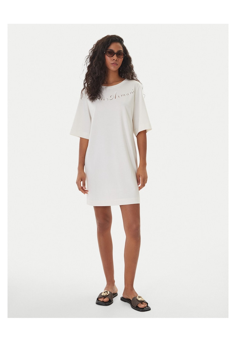 Rochie casual Femei - alb - 80% viscoza