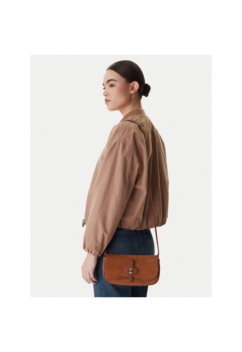 Geanta dama - piele naturala - maro - One Size INTL