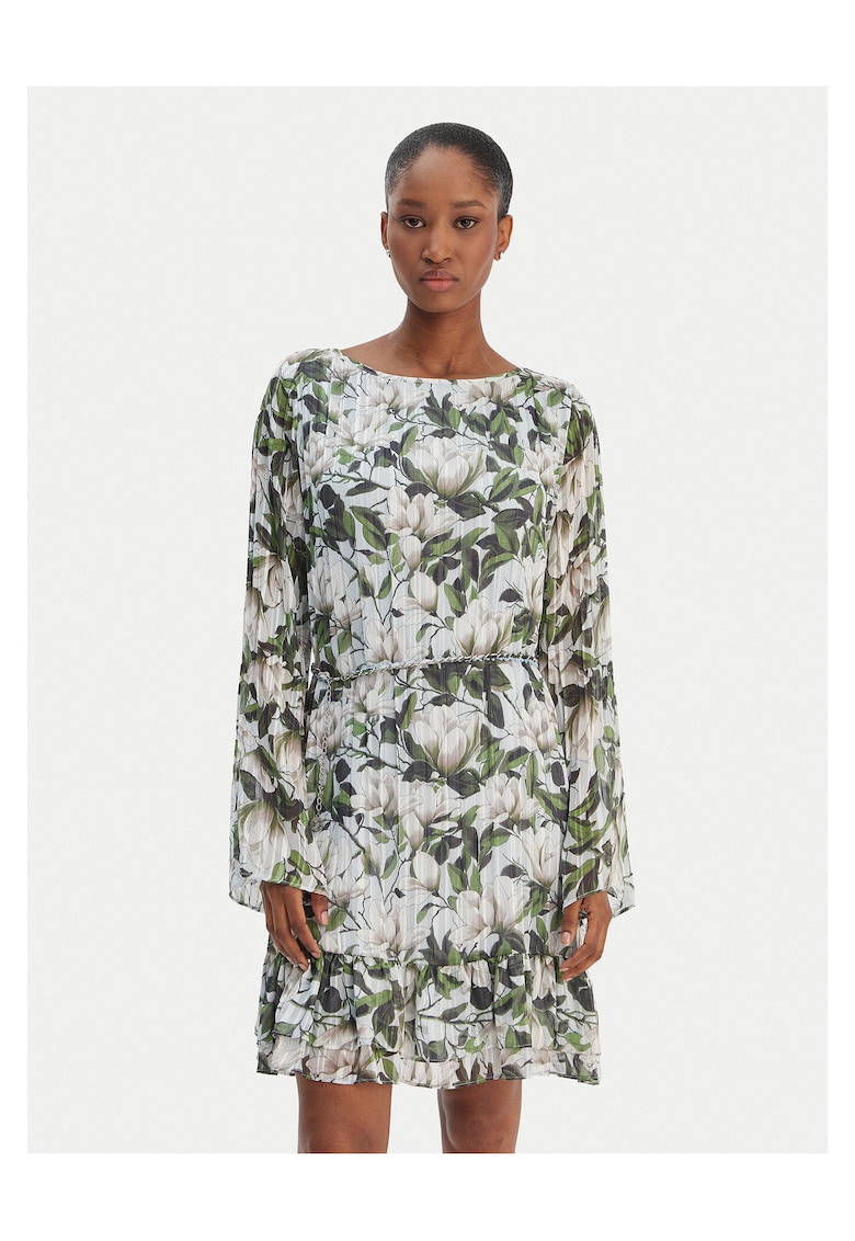 Rochie de zi - multicolor - poliester -
