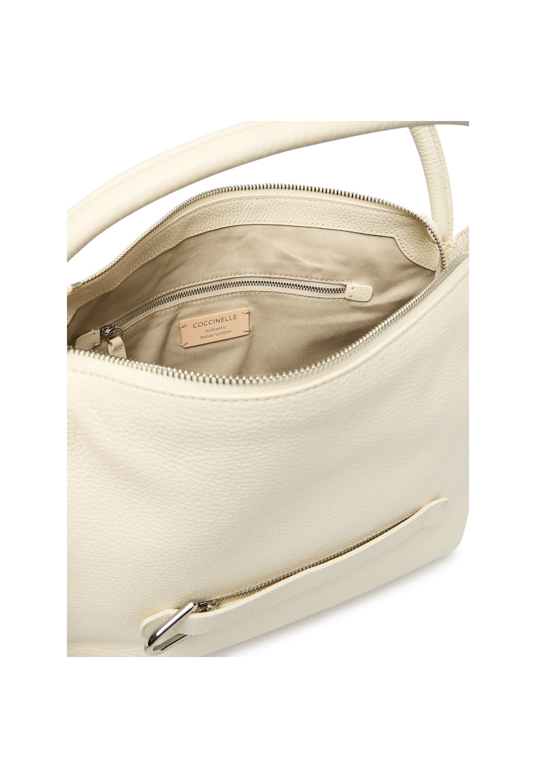 Geanta dama - piele naturala - bej - One Size INTL
