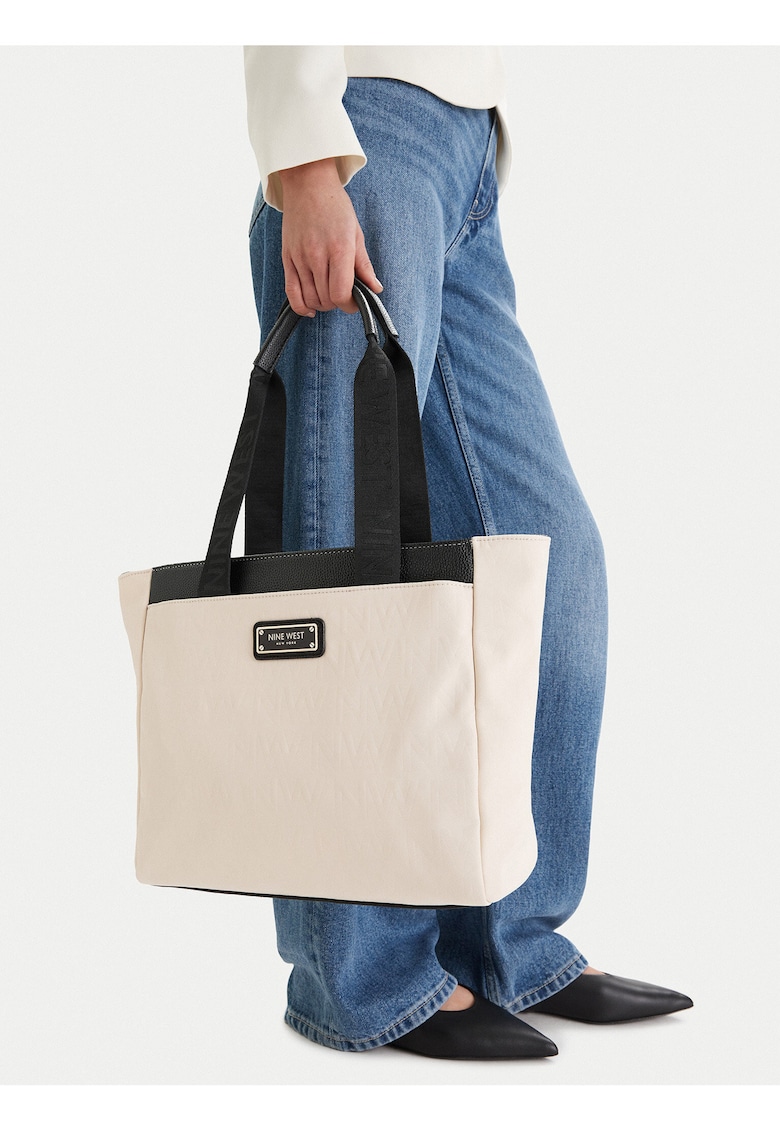 Geanta shopper - monogram - bej - One Size INTL