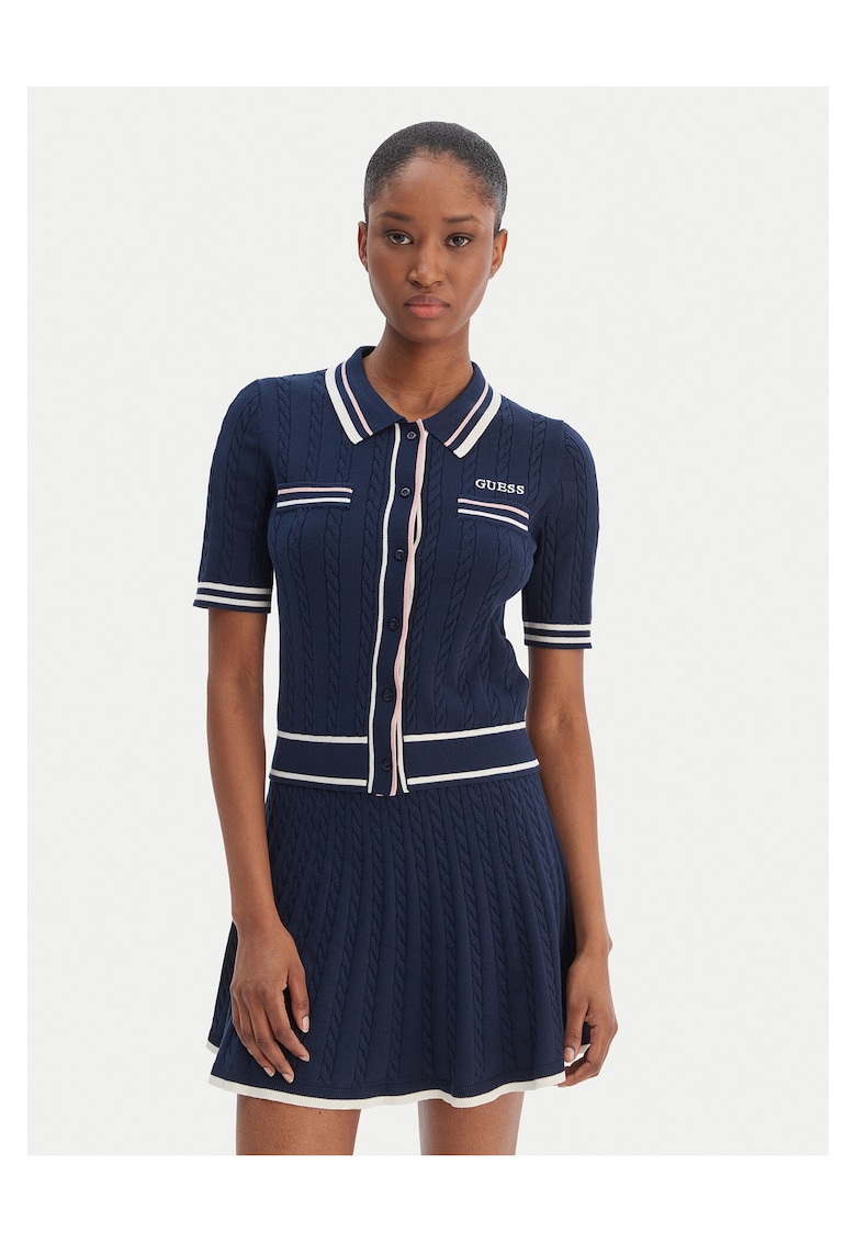 Tricou dama - bleumarin - viscoza/poliester -