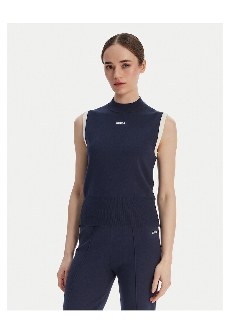 Top dama - bleumarin - viscoza/poliester -