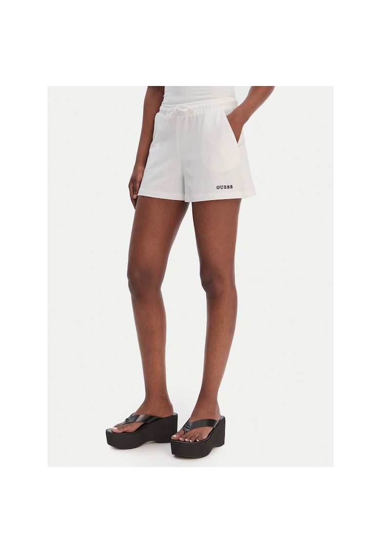 Pantaloni sport dama din bumbac - Alb