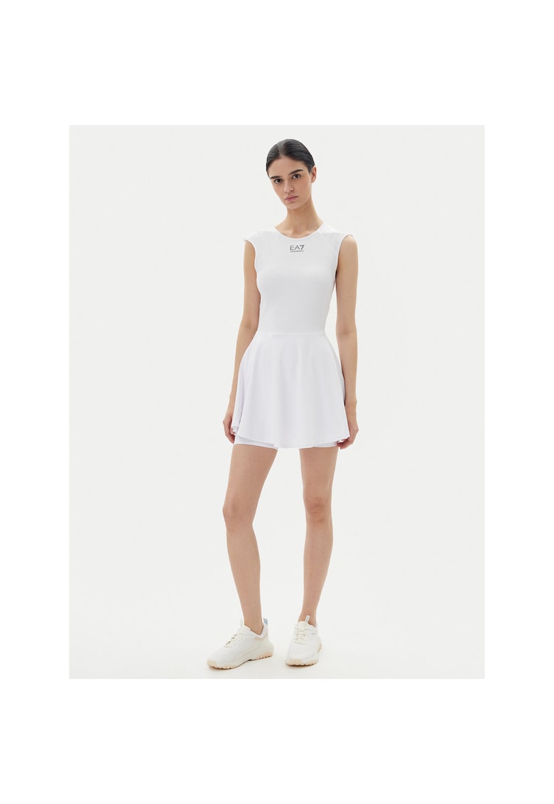 Rochie sport dama - tenis - sintetic - alb -