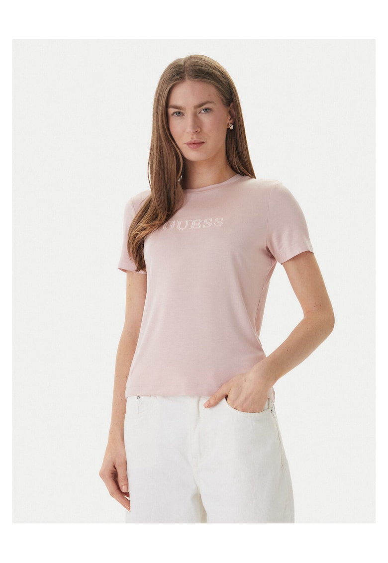 Tricou dama roz - modal/elastan