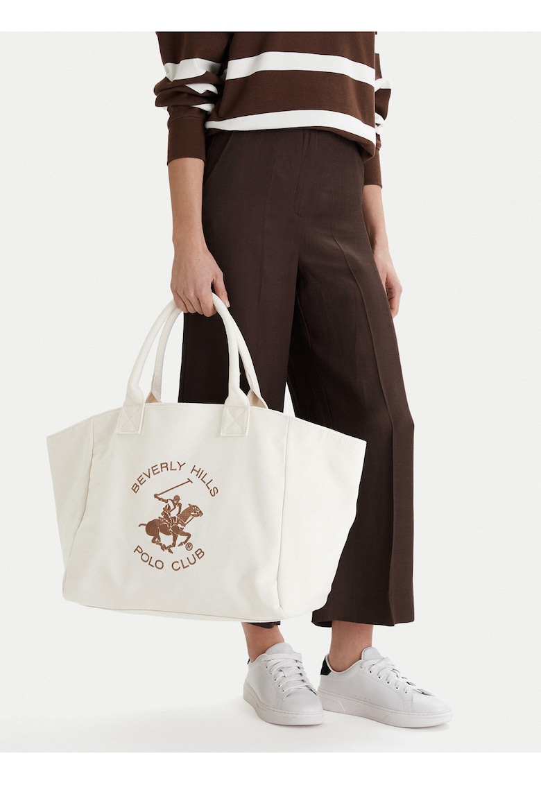Geanta dama - tkanina - bej - One Size INTL