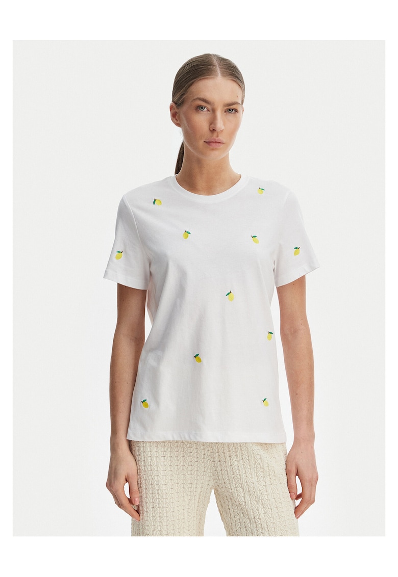 Tricou dama - bumbac organic - alb