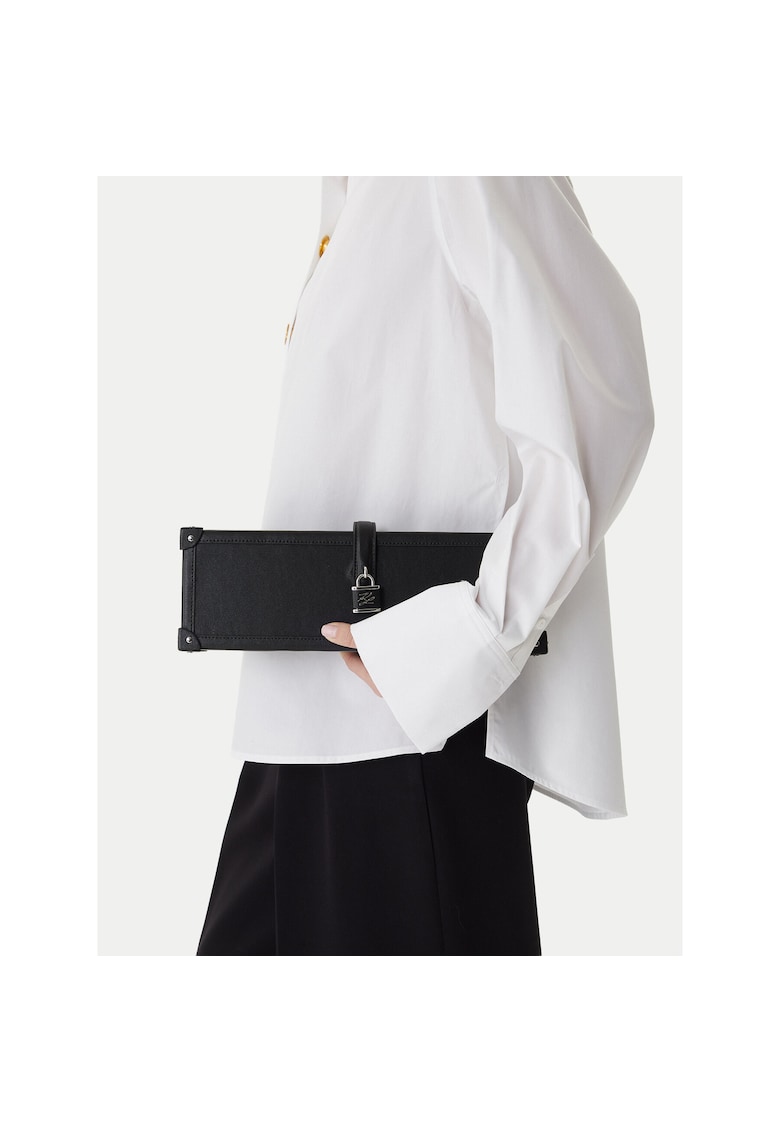 Geanta dama - piele naturala - negru - One Size INTL