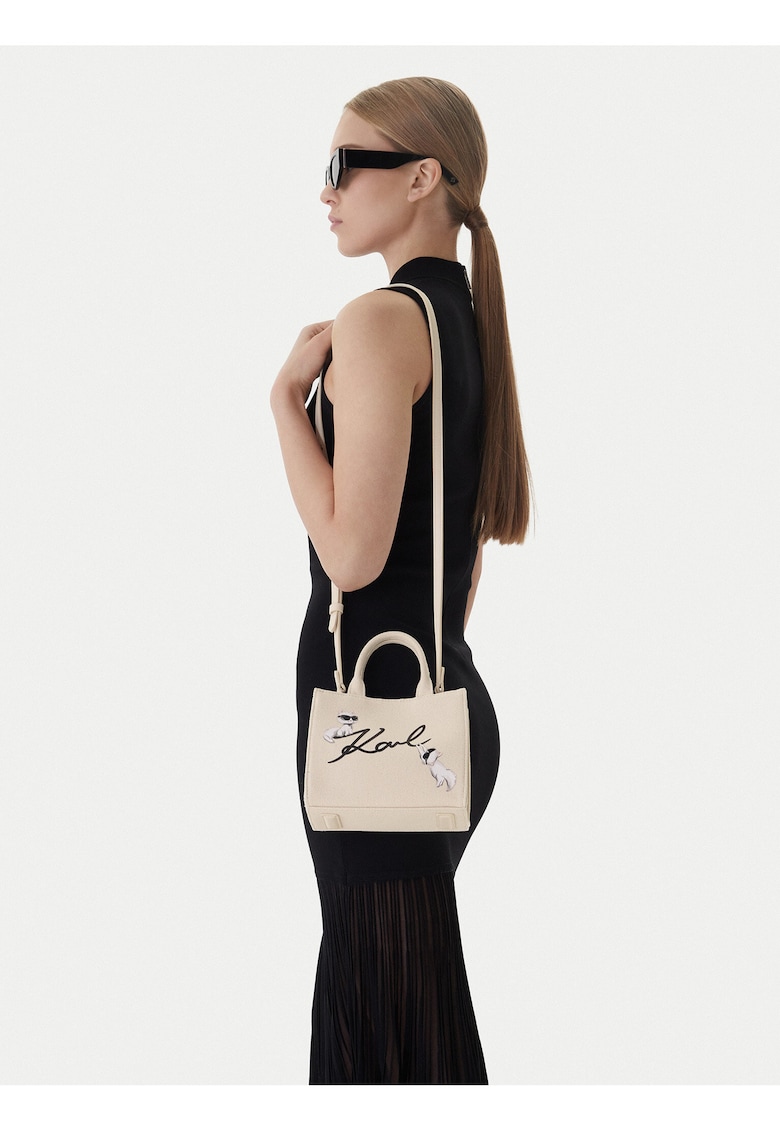 Geanta dama - tkanina - bej - One Size INTL