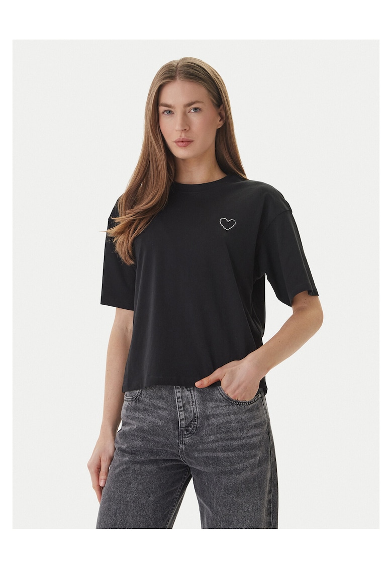 Tricou dama bumbac organic - Negru