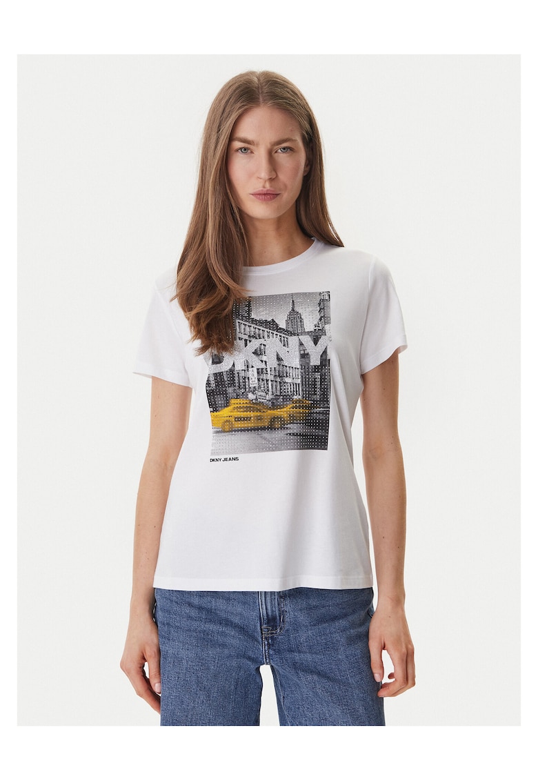 Tricou dama - bumbac/modal - alb