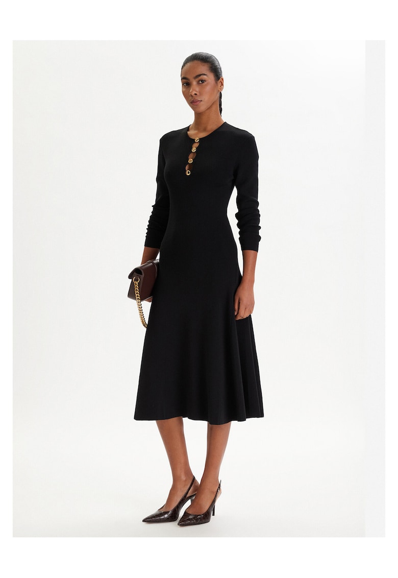 Rochie tricotata neagra - Negru