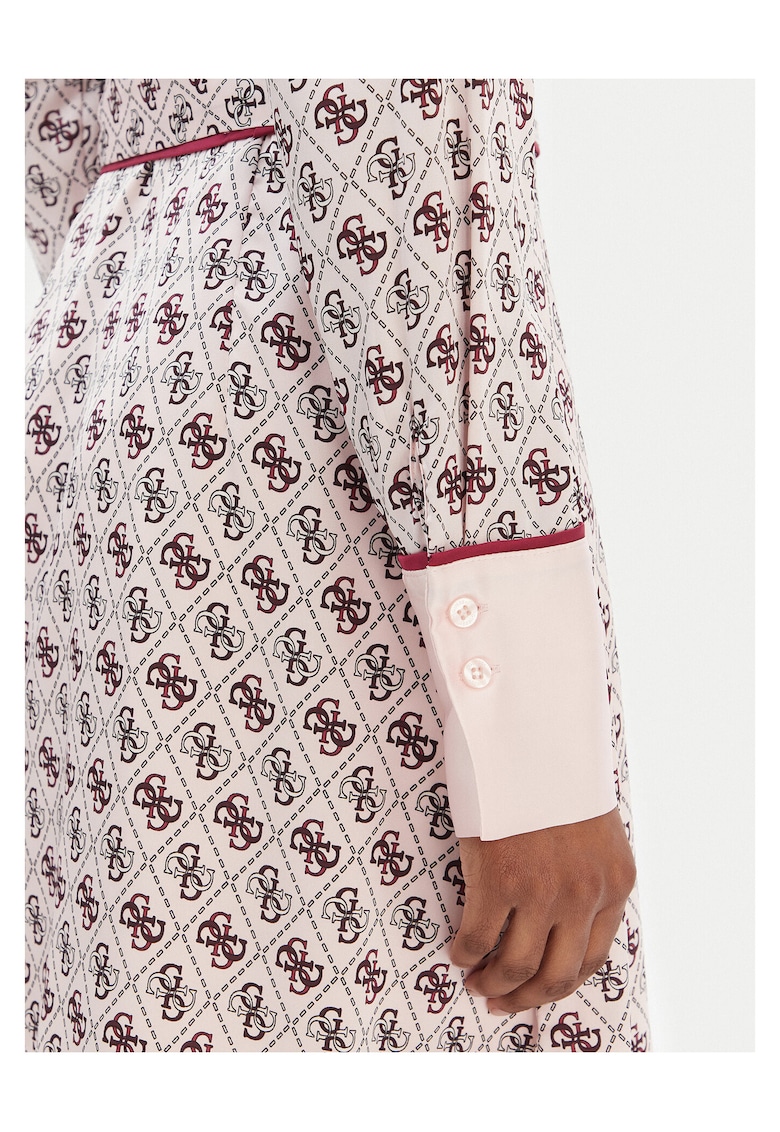 Rochie camasa - poliester - roz