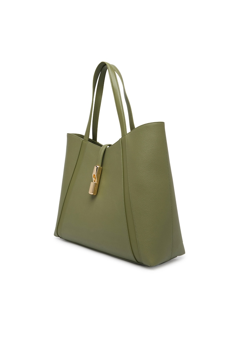 Geanta dama - piele naturala - verde - One Size INTL
