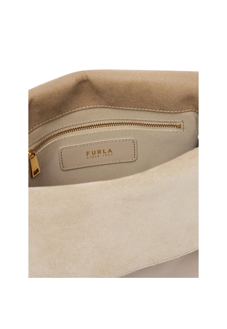 Geanta dama - bej - piele naturala - One Size INTL