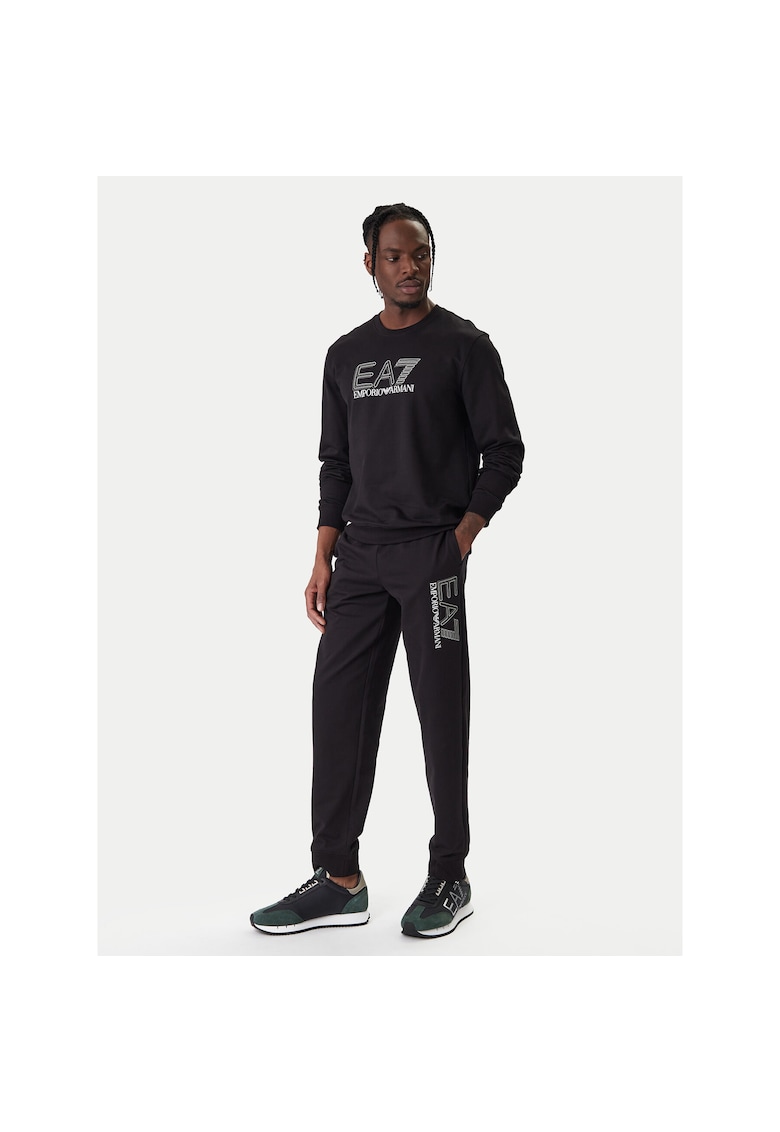 Pantaloni de trening barbati - Bumbac - Negru