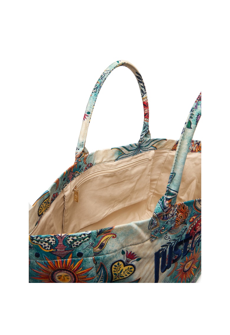 Geanta dama - tkanina - bej - One Size INTL