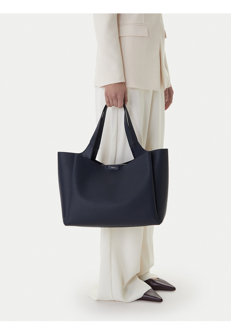 Geanta piele ecologica - albastra - One Size INTL