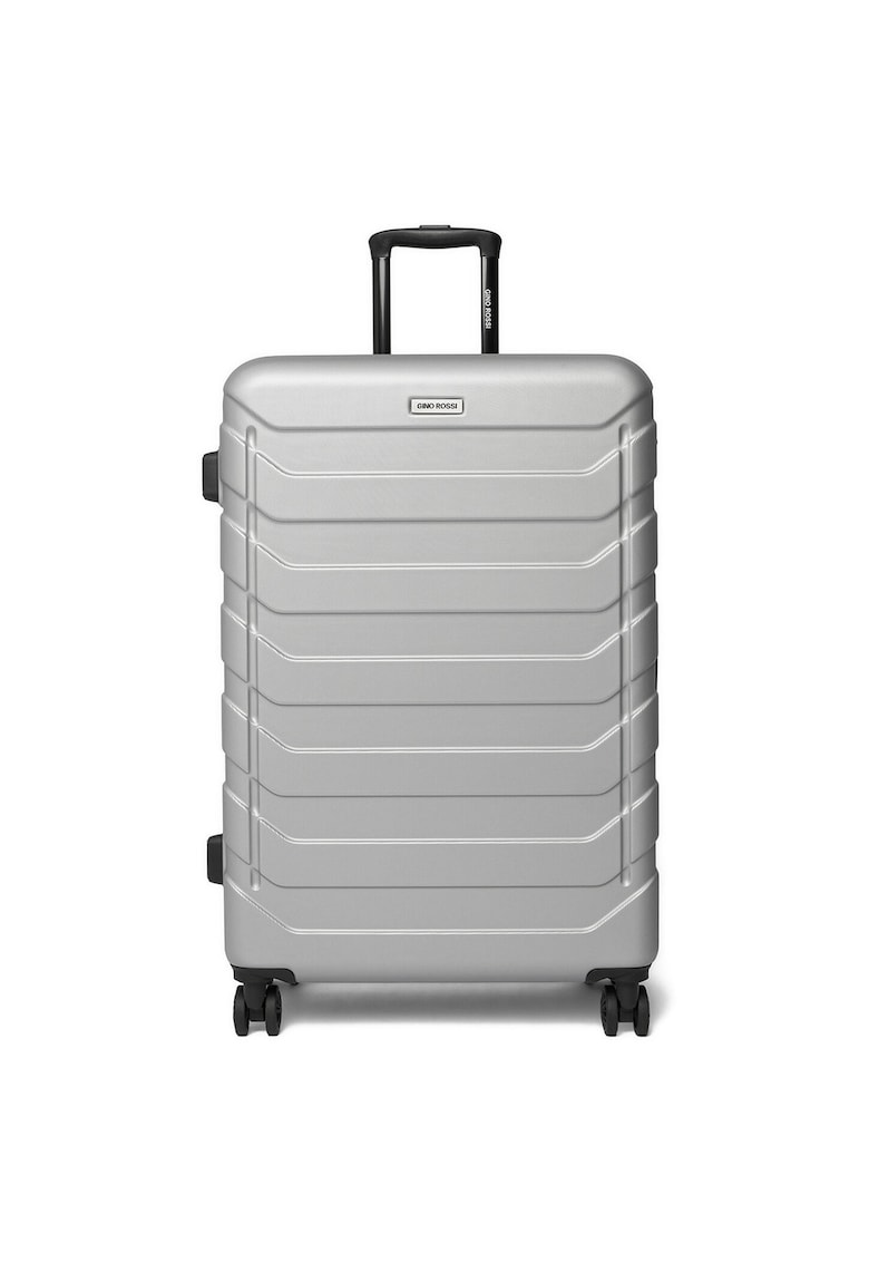 Valiza mare unisex - ABS - argintie