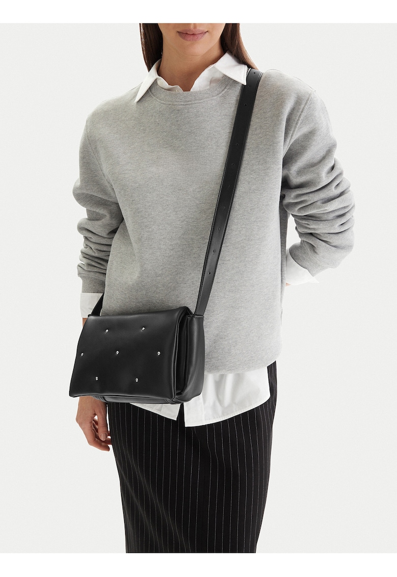 Geanta crossbody - textil - neagra - One Size INTL