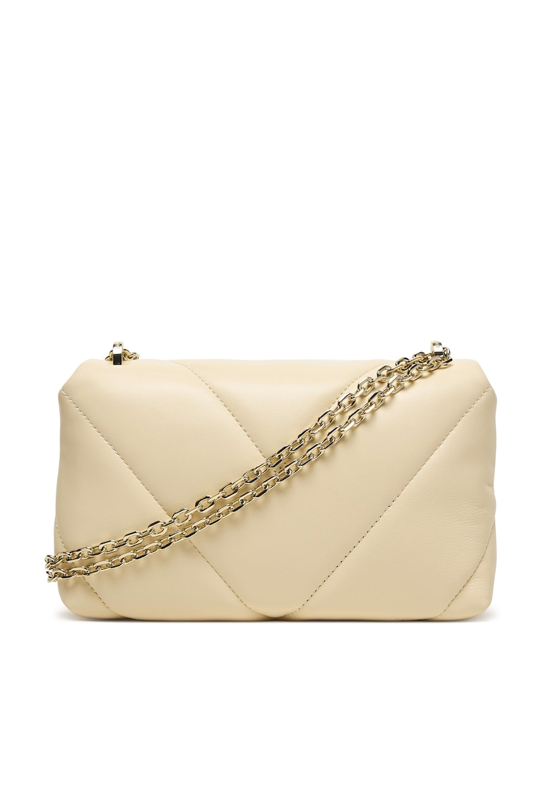 Geanta piele naturala - bej - One Size INTL