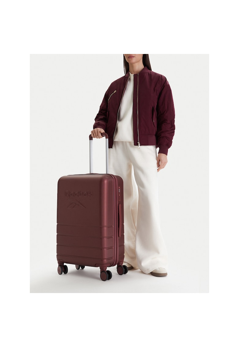 Troler mediu unisex - textil - rosu
