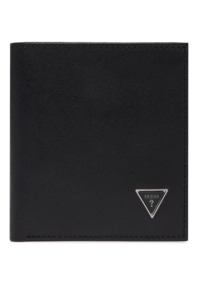 Set portofel si breloc - piele ecologica - negru - One Size INTL