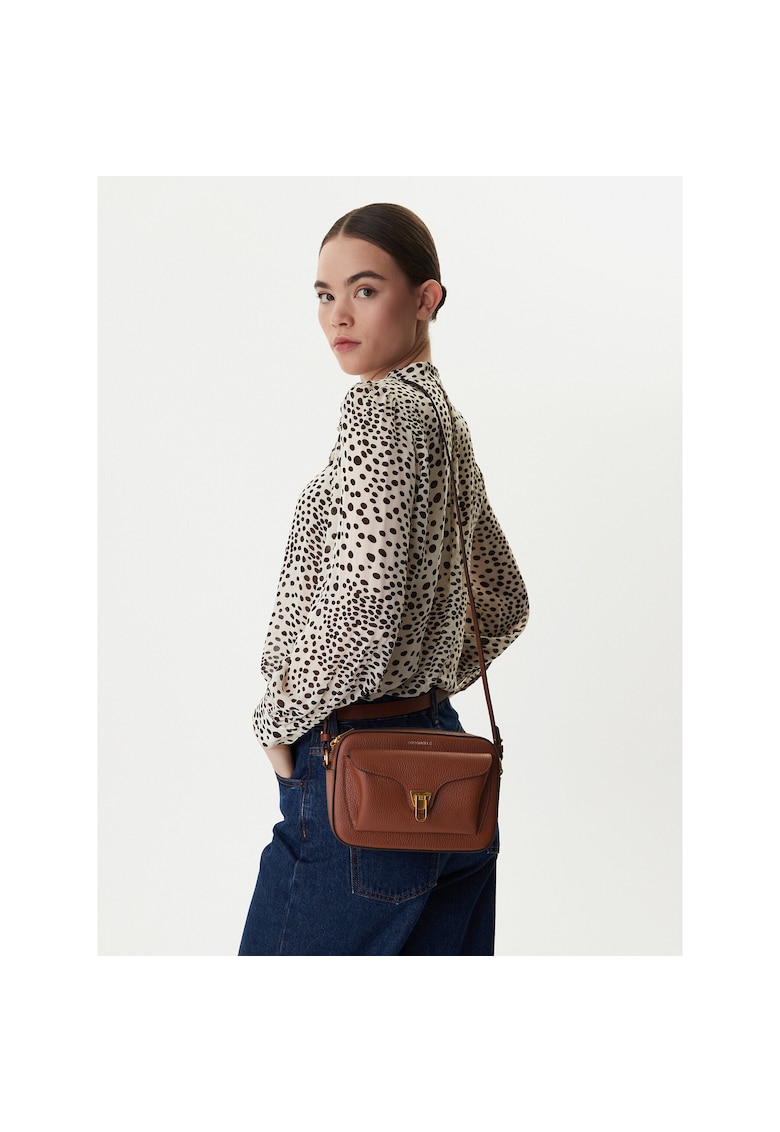 Geanta dama - piele naturala - maro - One Size INTL
