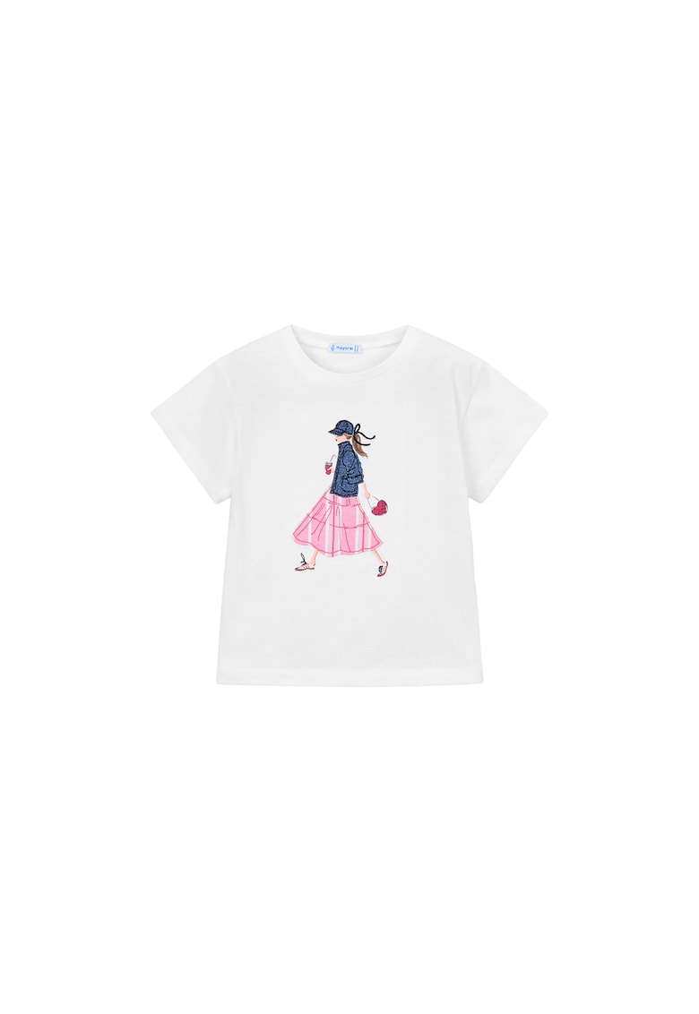 Tricou copii - Alb - bumbac 100%