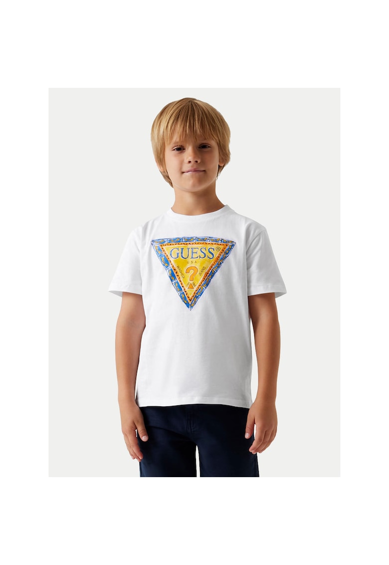 Tricou copii - bumbac 100% - alb -