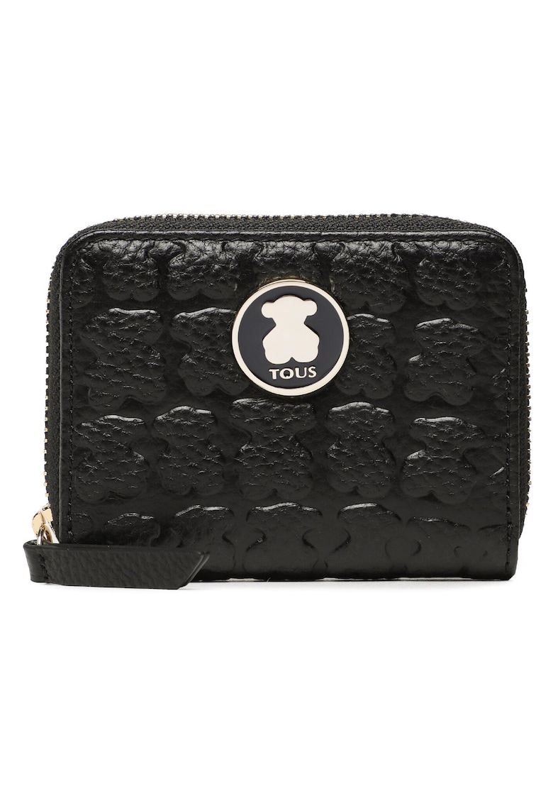 Portofel dama - piele naturala - negru - One Size INTL