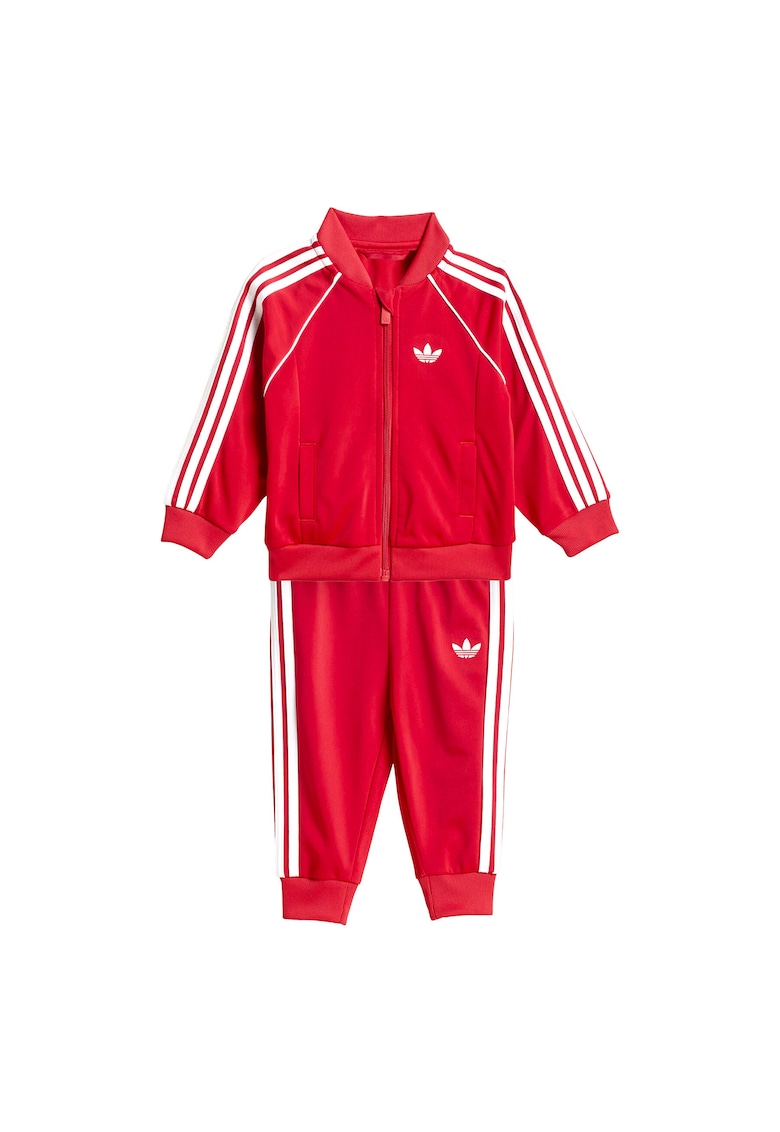Trening unisex copii - poliester reciclat - rosu - 44-62 CM
